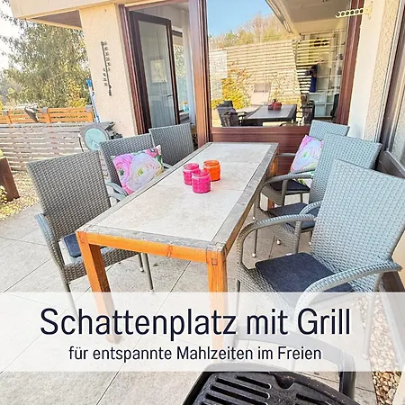 Daire Sonnenterrasse - 3 Schlafzimmer, Whirlpool & Alpenblick - Perfekt Fuer Romantik Oder Familienurlaub Mit Kind , Hund Willkommen By Ferienwohnenamsee -