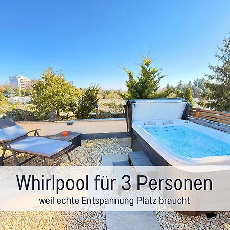 Sonnenterrasse - 3 Schlafzimmer, Whirlpool & Alpenblick - Perfekt Fuer Romantik Oder Familienurlaub Mit Kind , Hund Willkommen By Ferienwohnenamsee - * Uberlingen